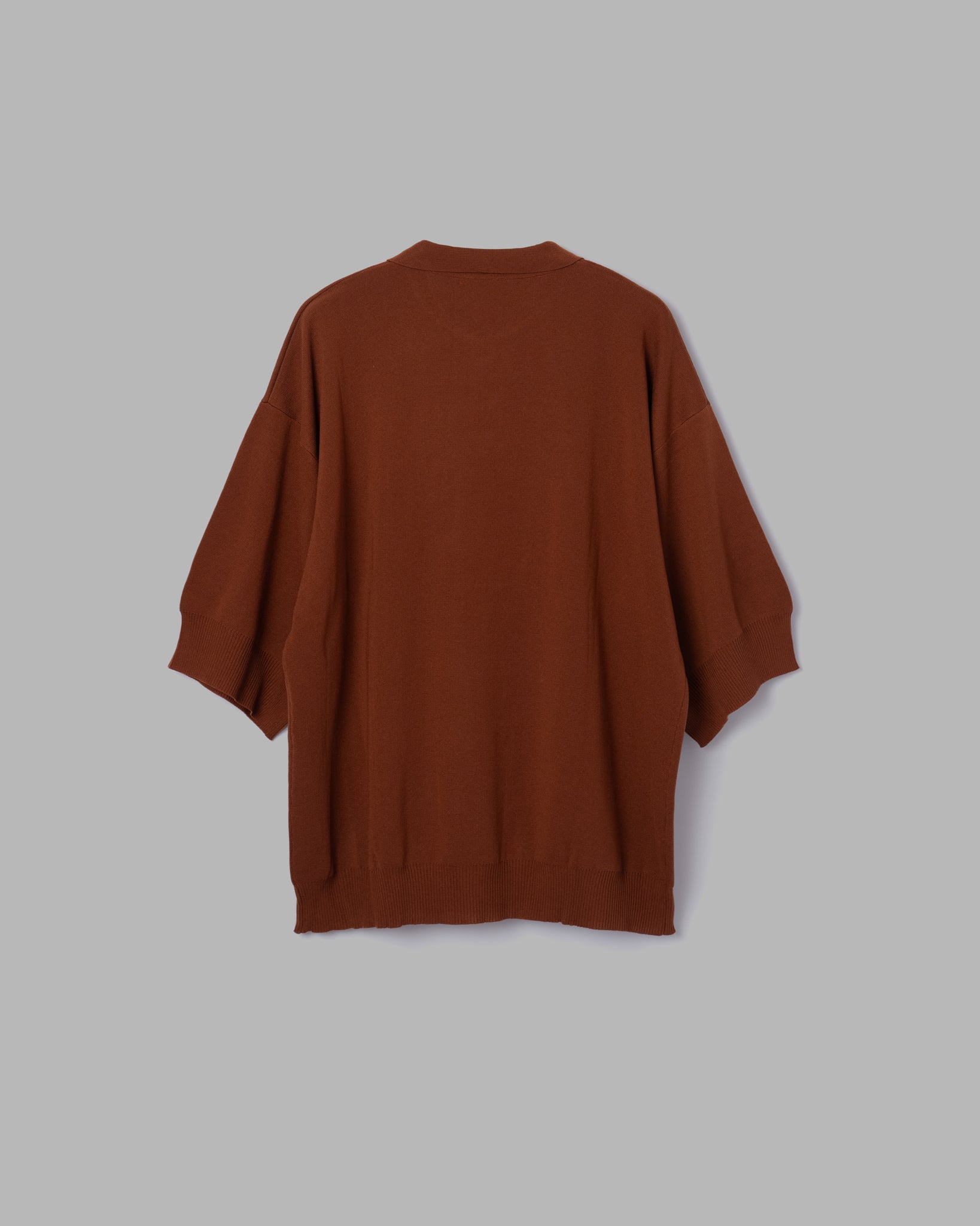 MILANO RIB POLO SHIRTS - BROWN