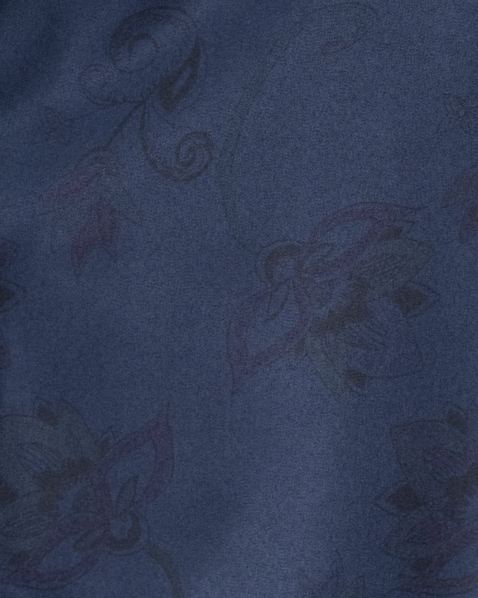 HAND-PAINTED BOTANICAL PRINT B.D. SHIRTS - NAVY