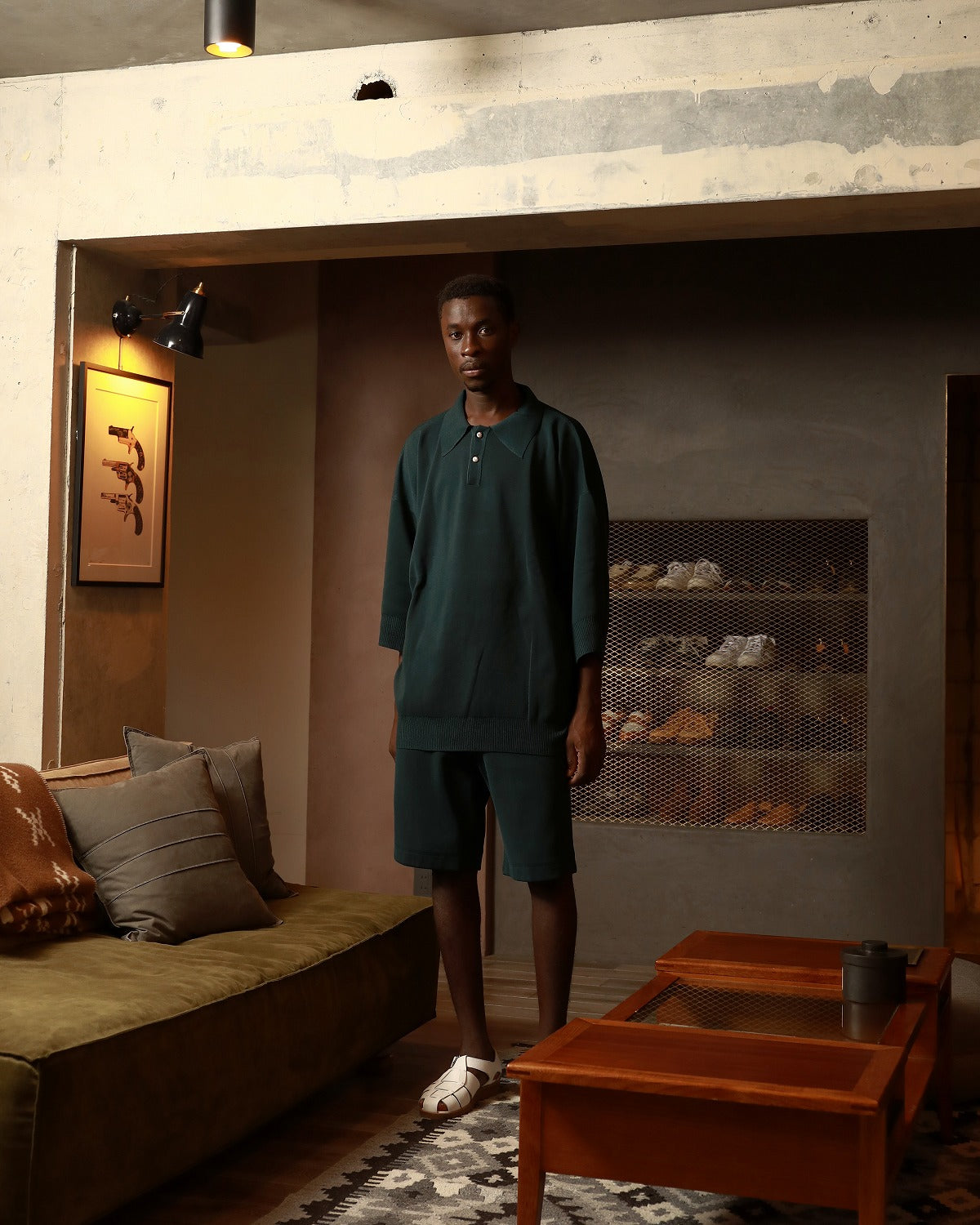 MILANO RIB POLO SHIRTS - DARK GREEN