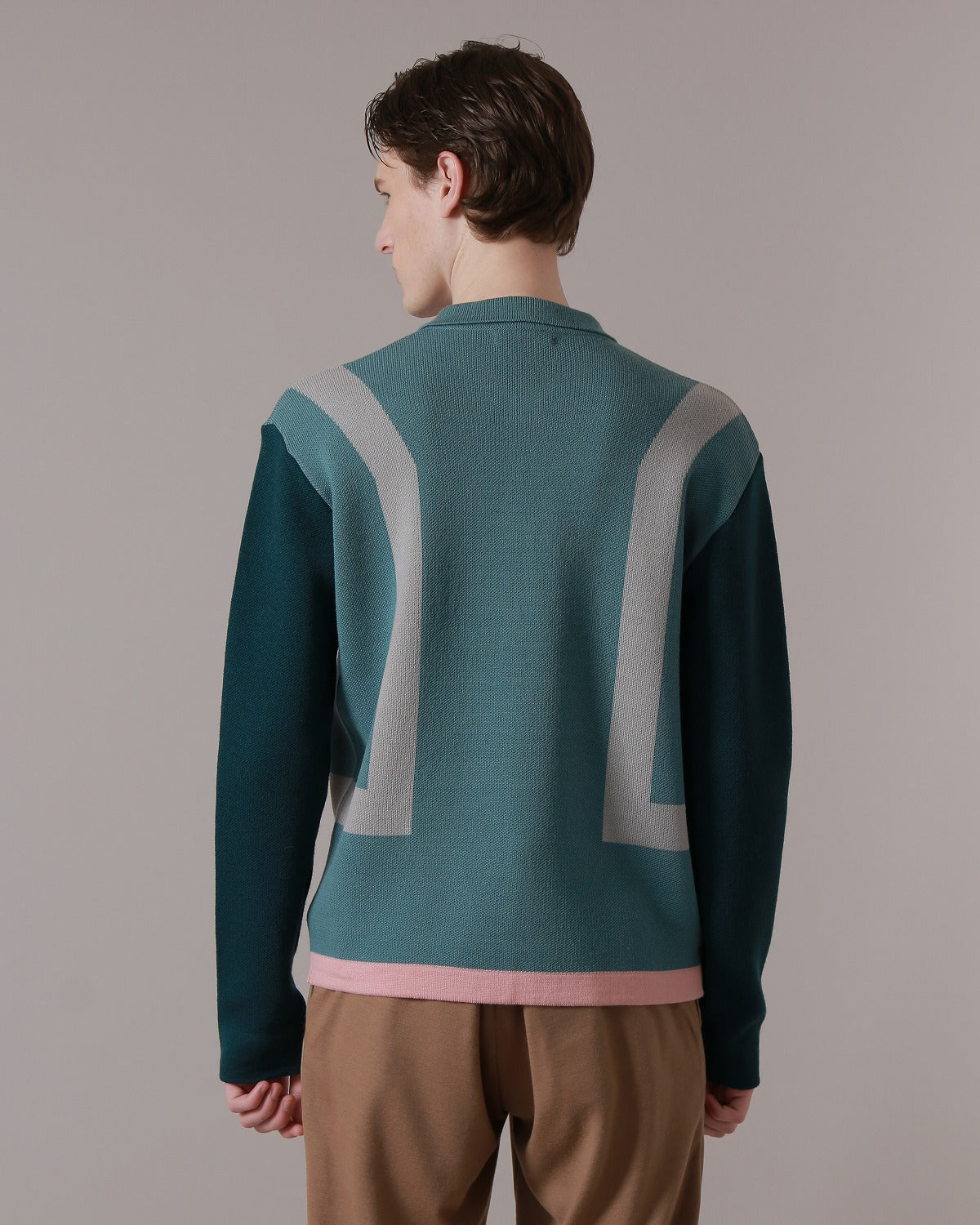 KNIT SHIRTS JACKET - GREEN