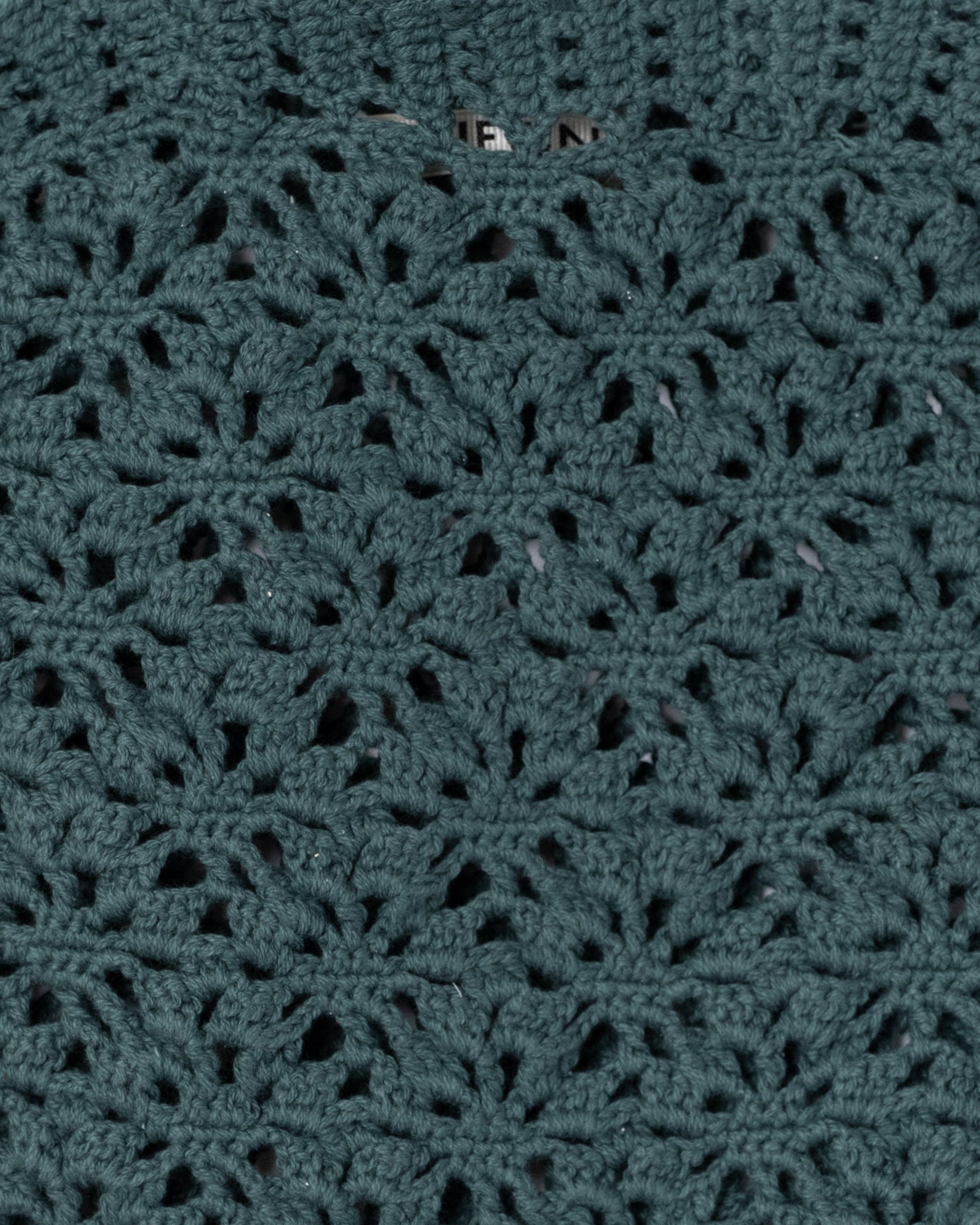 Crochet Hand Knit Tote Bag -Green