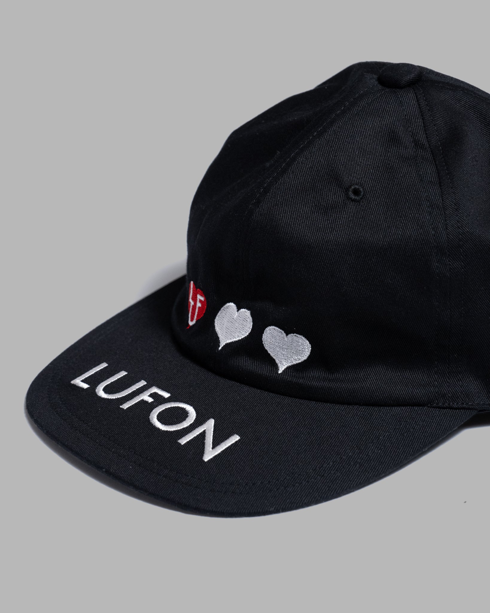 6 PANEL LOGO CAP - BLACK