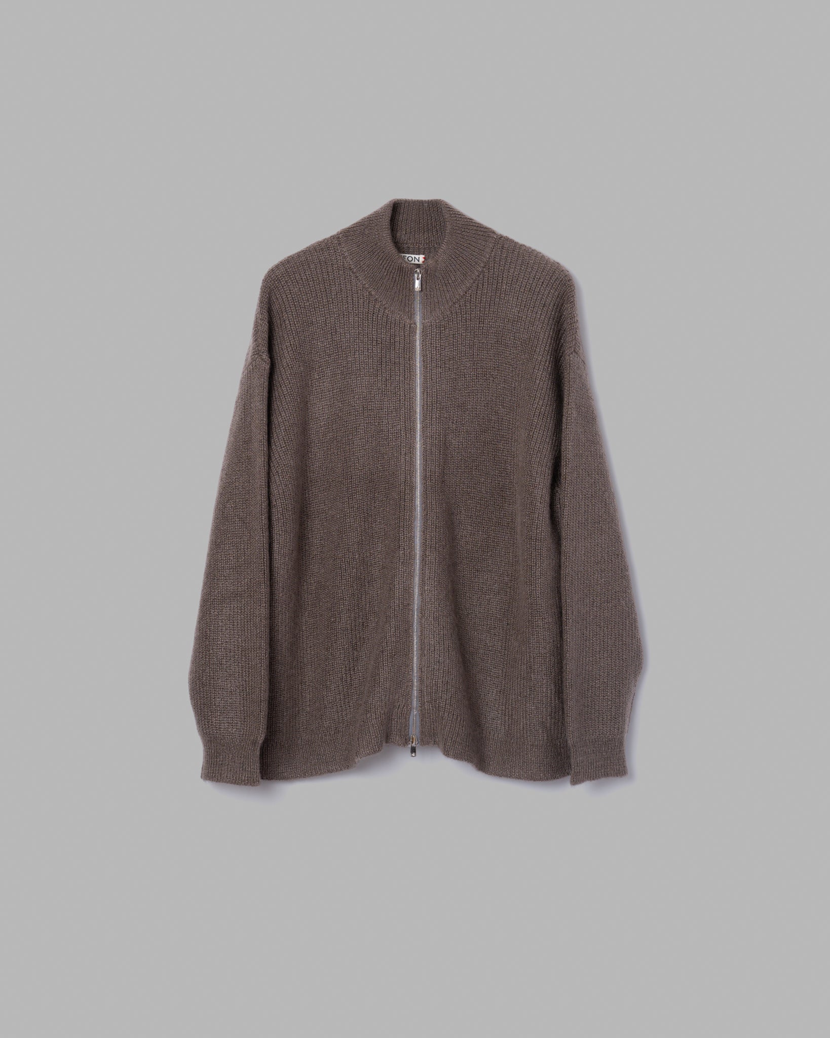 SILK MOHAIR DRIVERS KNIT - ASH