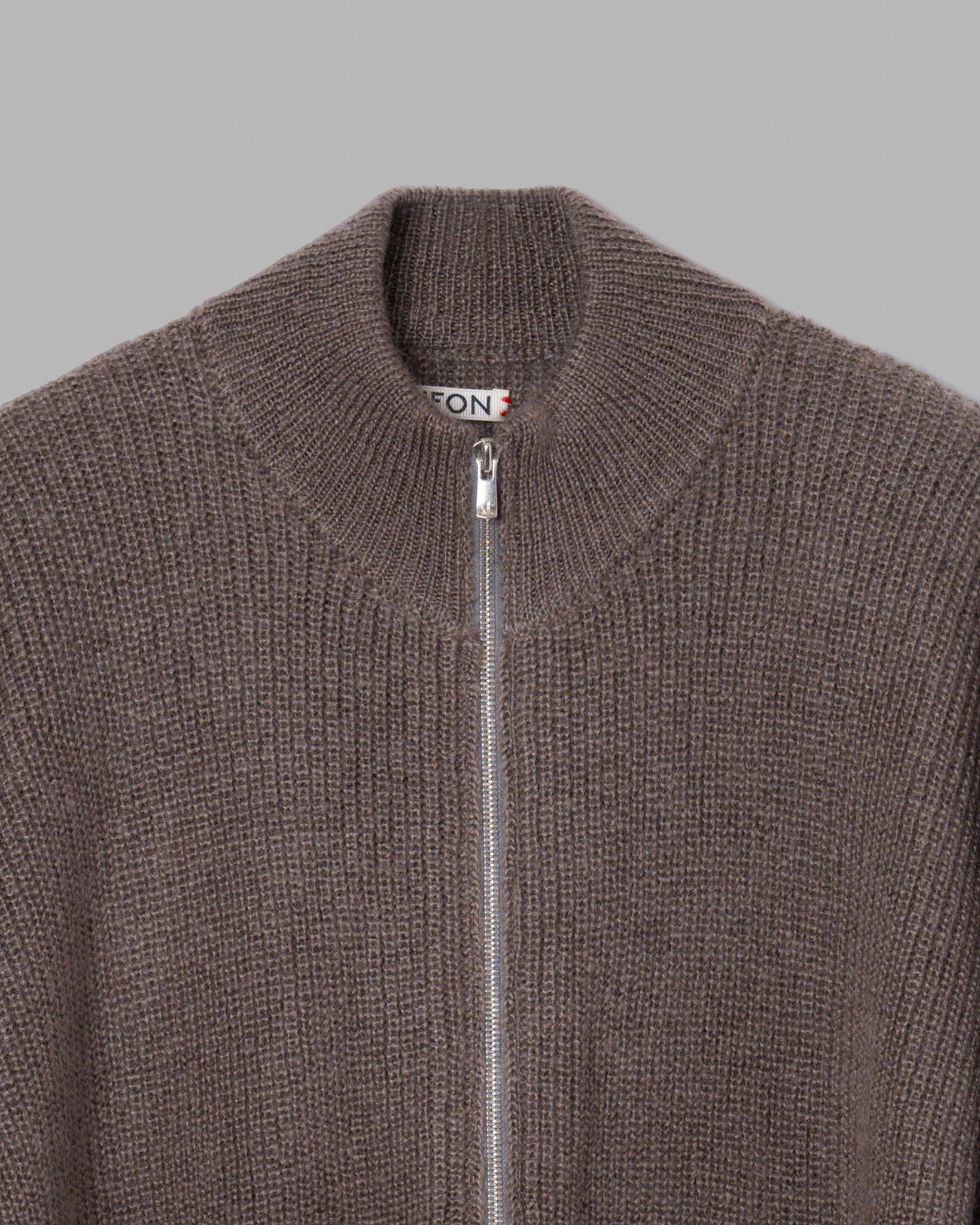 SILK MOHAIR DRIVERS KNIT - ASH