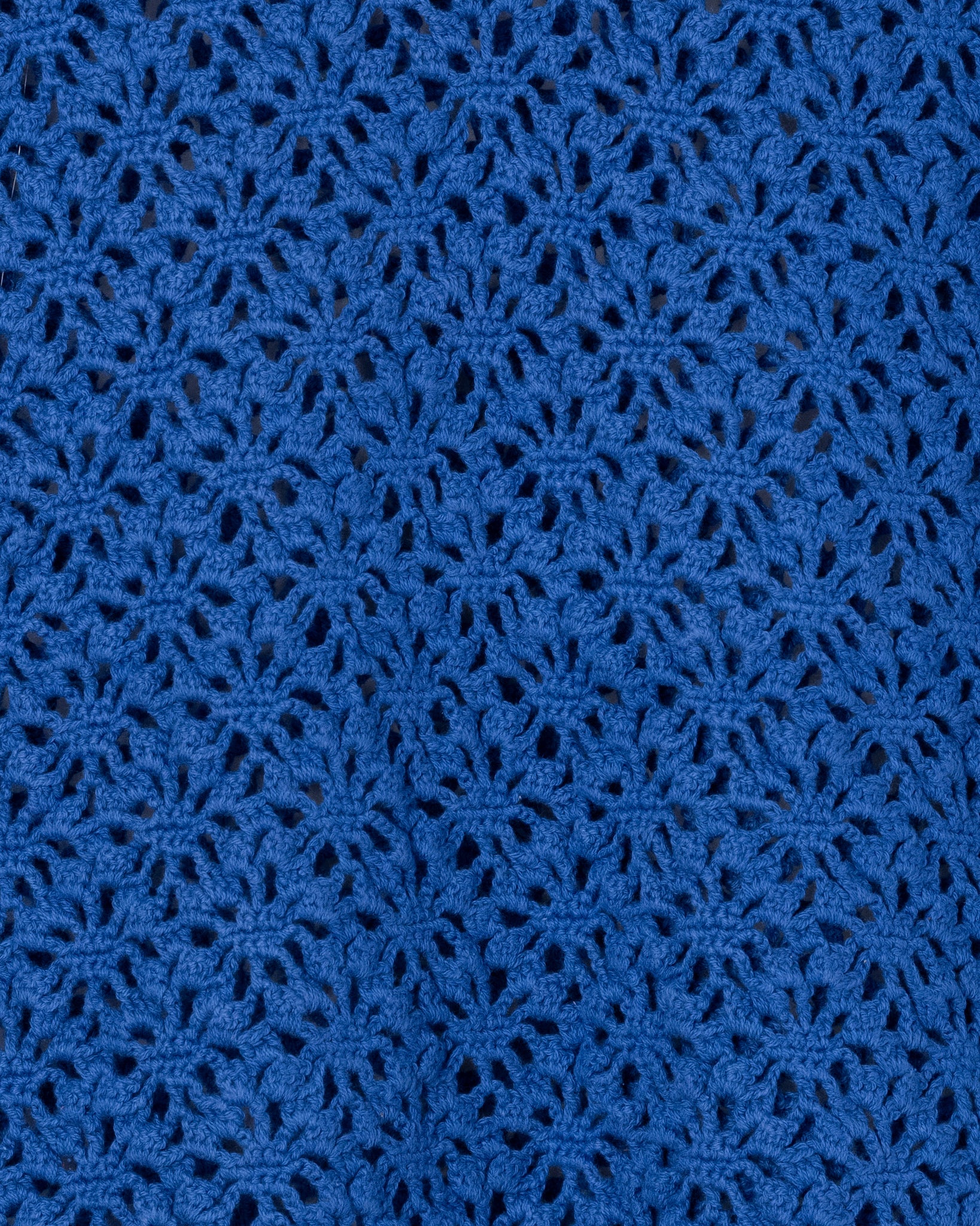 Chaleco de tejido de tejido de crochet -Blue