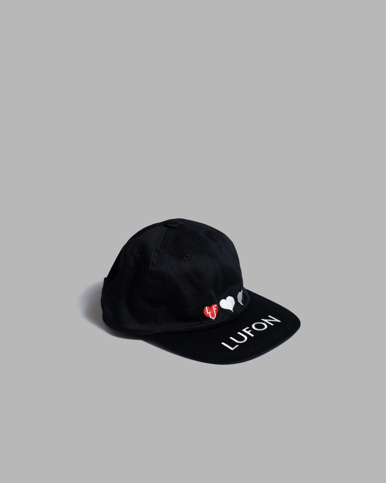 6 PANEL LOGO CAP - BLACK