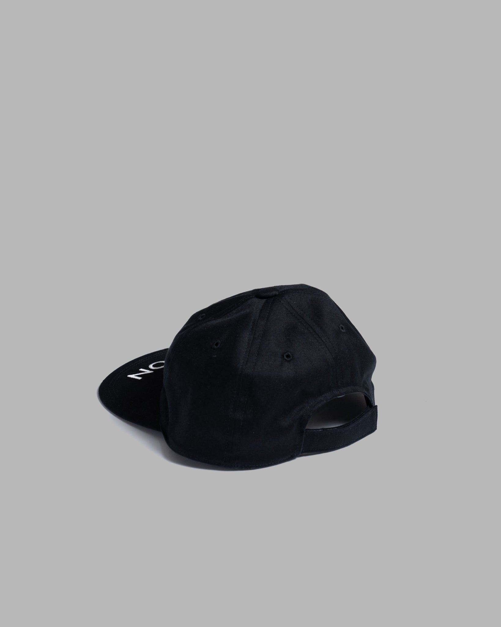 6 PANEL LOGO CAP - BLACK