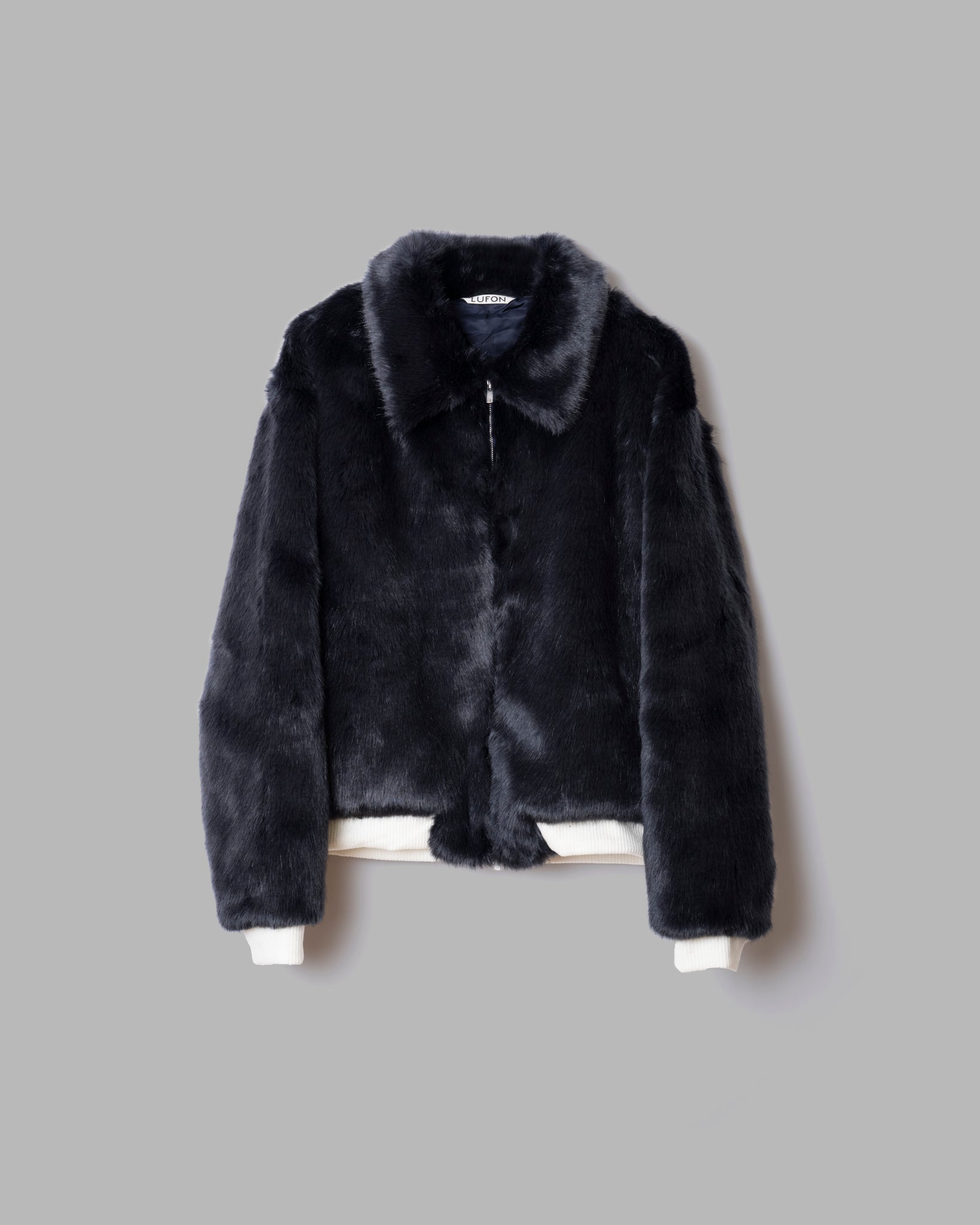 FAKE FUR JACKET - DARK NAVY