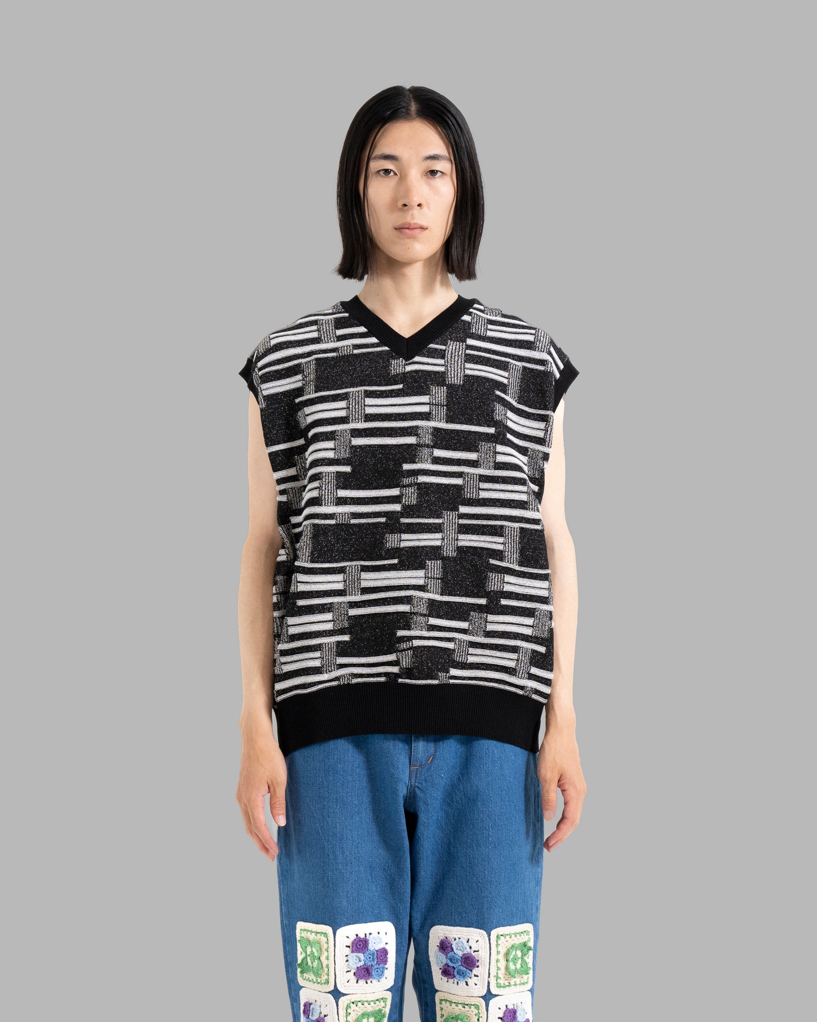 Deformación Border Bordit Vest -Black/White