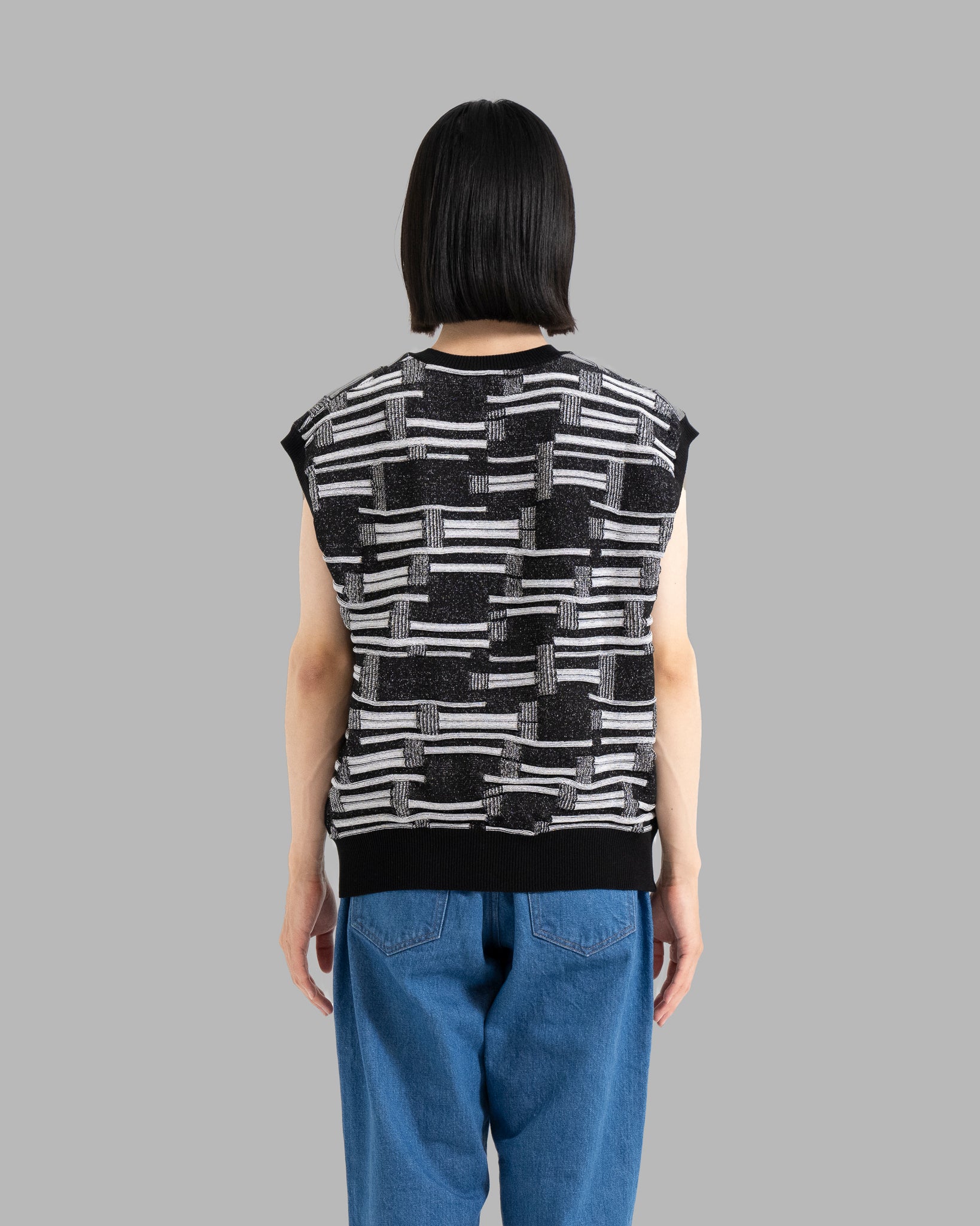 Deformación Border Bordit Vest -Black/White