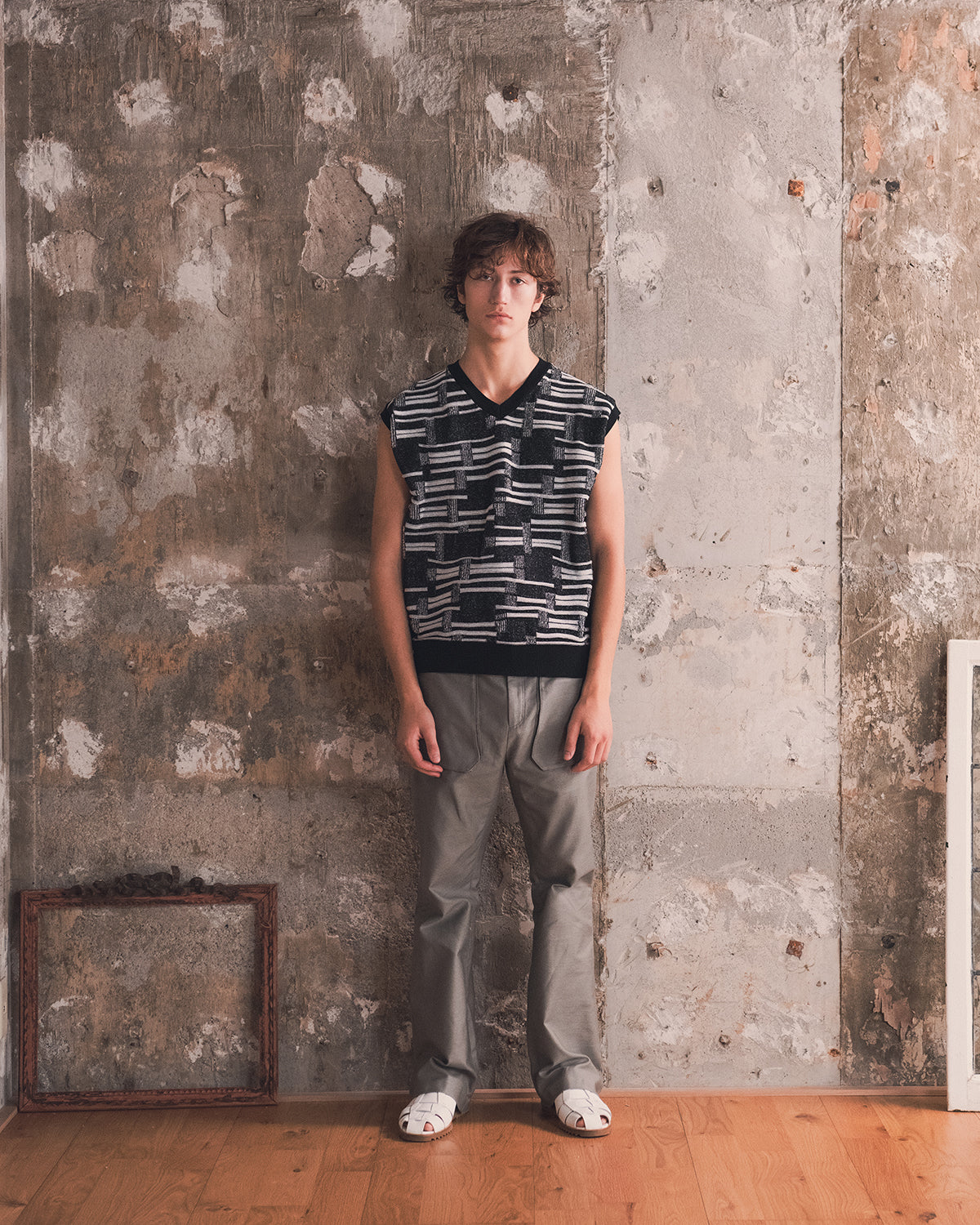 Deformación Border Bordit Vest -Black/White